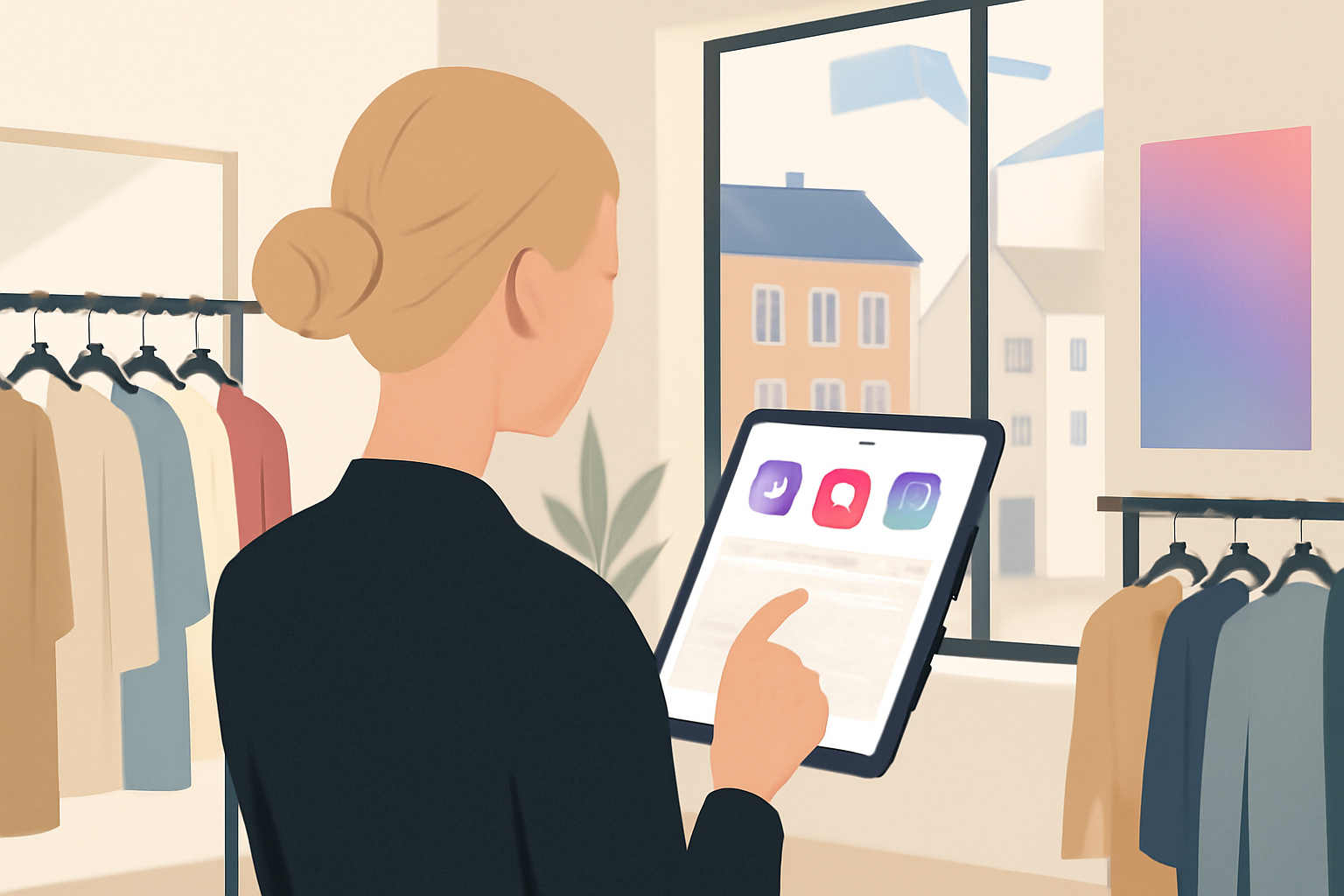 Glad butiksejer i Aarhus: Nemme Facebook opslag tøjbutik Aarhus har skabt succes.
