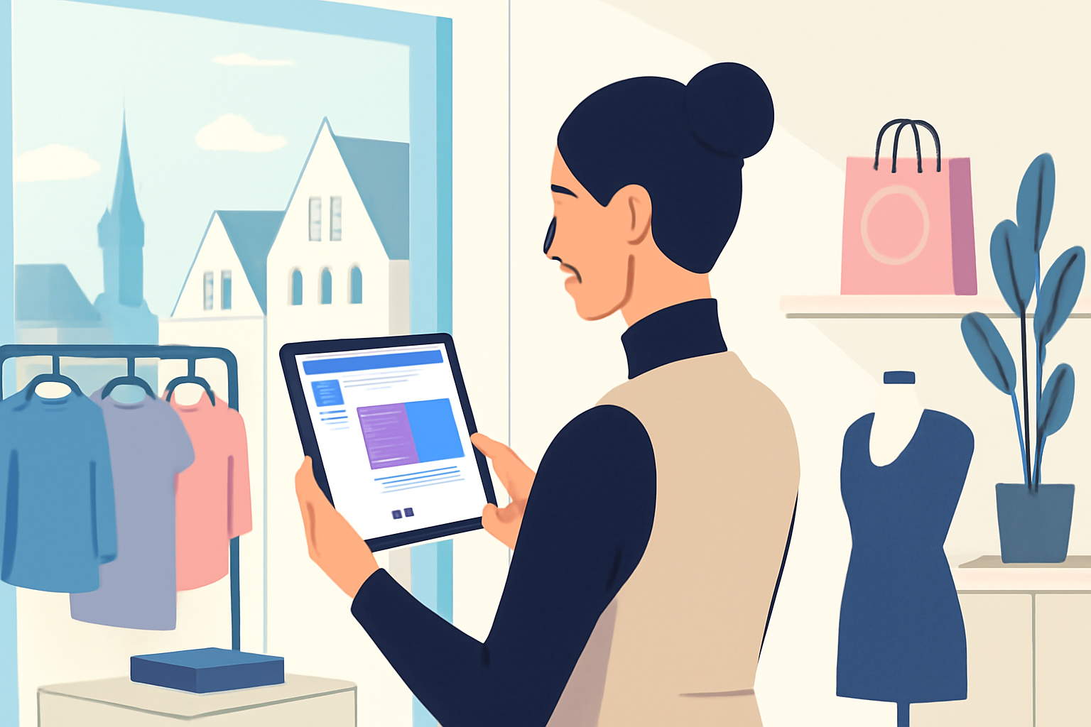 Glad butiksejer fra Aalborg med nemme Facebook opslag: Tøjbutik har succes med H3LLO.