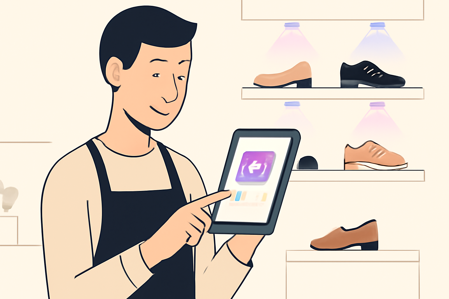 Glad skobutiksejer i Aarhus: Få flere kunder instagram skobutik aarhus via H3LLO.