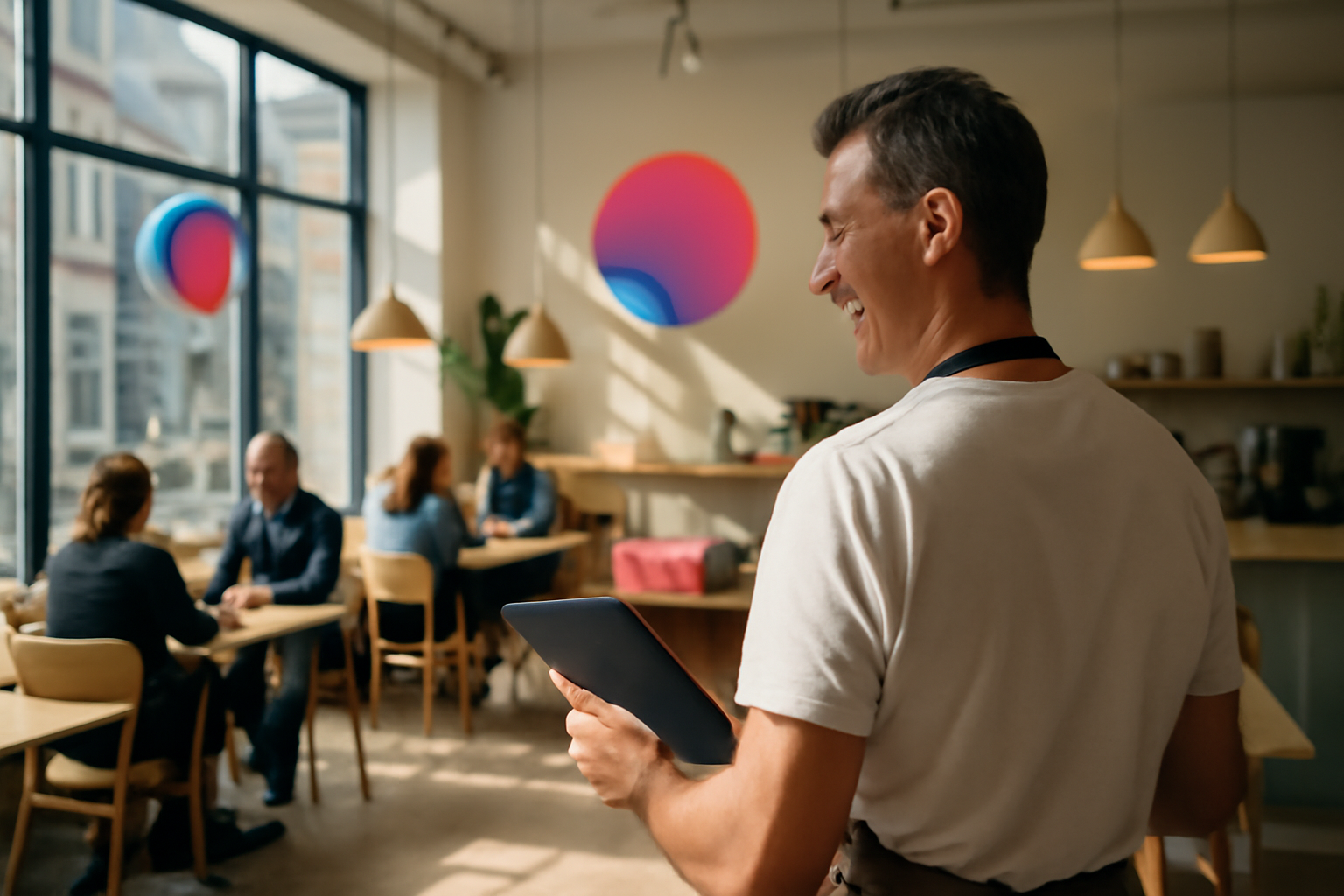 Glad café-ejer i Herning: Succes med social media guide cafe herning.