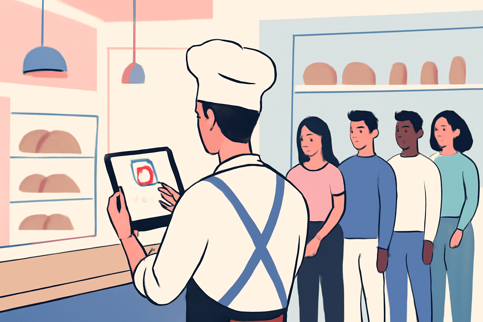Få flere kunder instagram bageri kolding: Smilende bager i Kolding opnår succes.
