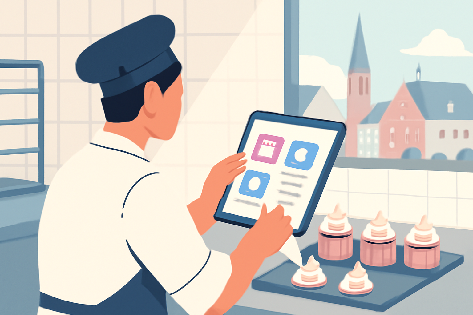 Succesfuldt bageri i Esbjerg: Spar tid sociale medier bageri esbjerg med H3LLO.