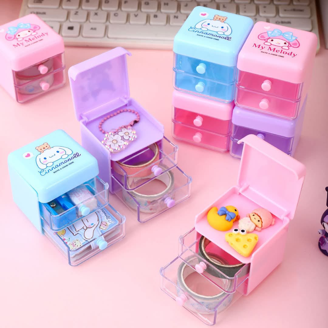 Desk Accessories Organizer Adorable Cartoon Storage Box