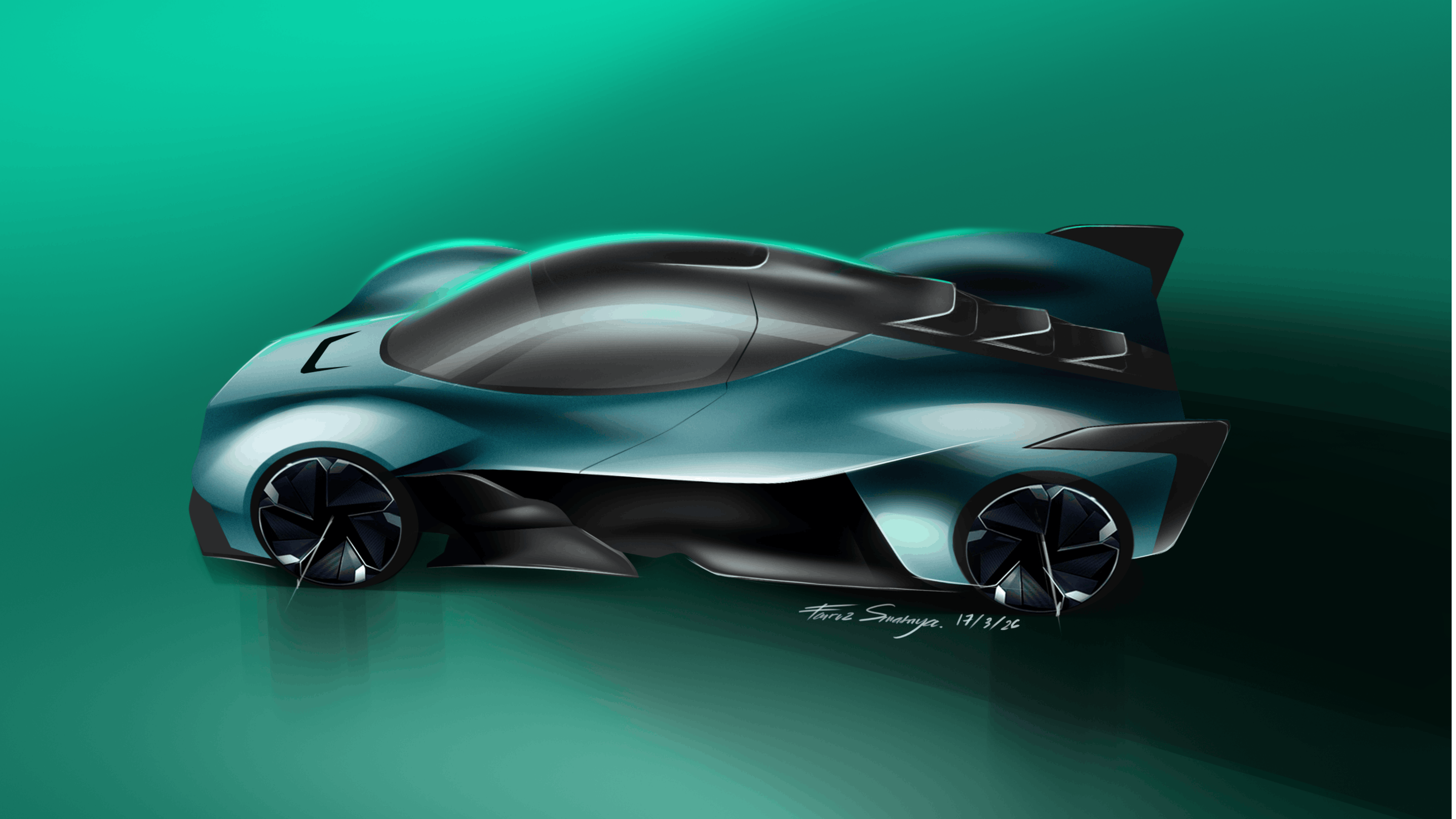 A conceptual hypercar where heritage meets contemporary performance.  Lyra transforms cinematic character and high-speed dynamics into a fluid, aerodynamic sculpture—balancing Aston Martin’s timeless identity with a bold vision of the future.