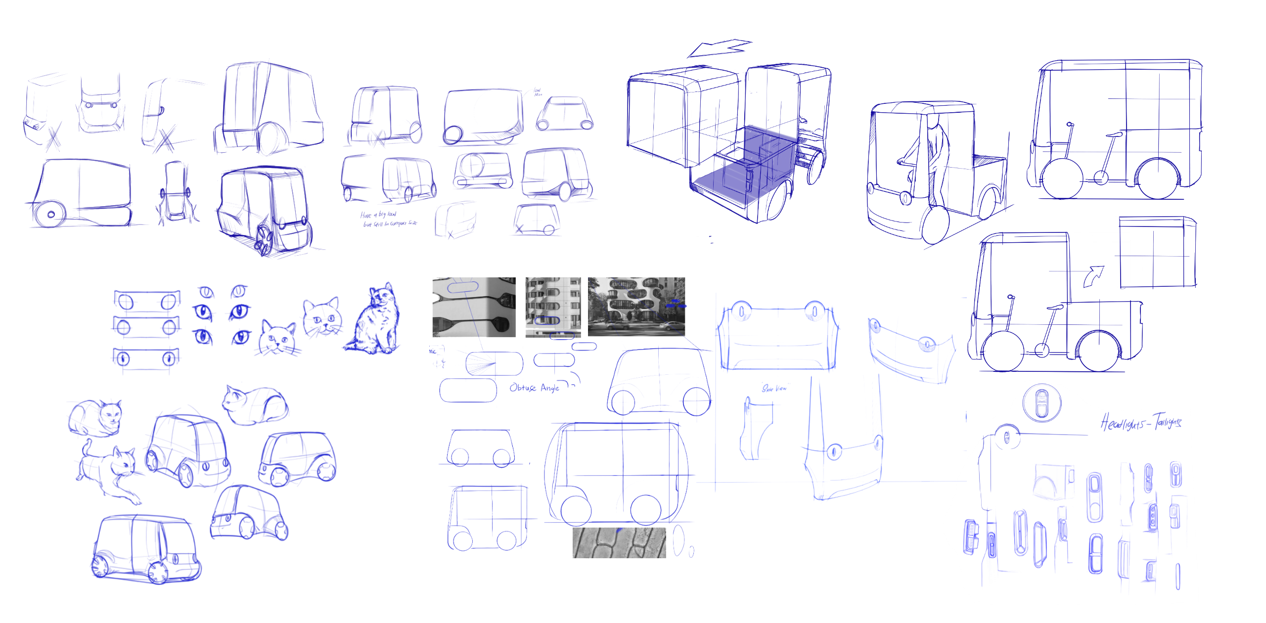 The exploration focused on compact proportions, fluid form, optimized cargo capacity, modular configurations, and have a visual identity, establishing the foundation for Velo as an adaptable vehicle platform