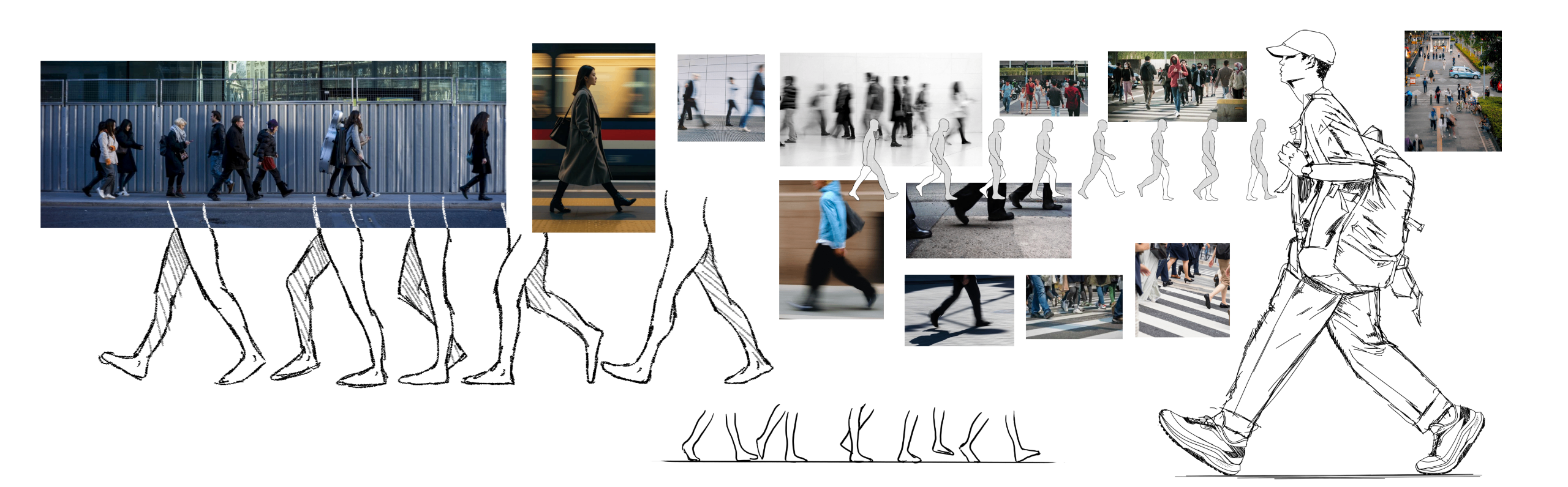 Modern city life often means moving through multiple environments in a single journey — from sidewalks and stairs to crowded public transportation and the workplace.  In cities such as Jakarta, Surabaya, and Yogyakarta, commuters can spend significant periods standing, walking, and navigating unpredictable street surfaces.  This led us to explore a simple question: