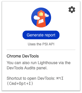 Generate Lighthouse report