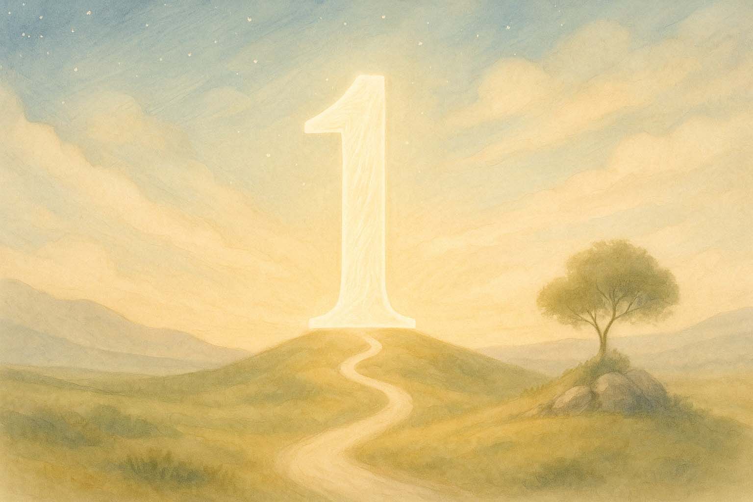 Nombre 1 en numérologie – symbole de leadership et d’élan