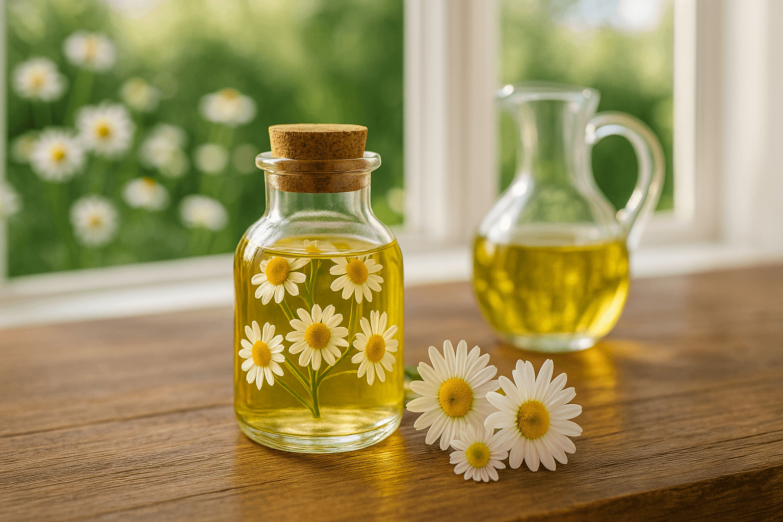 Découvrez les 4 bienfaits du macérât huileux de pâquerette pour raffermir, apaiser et illuminer naturellement votre peau.