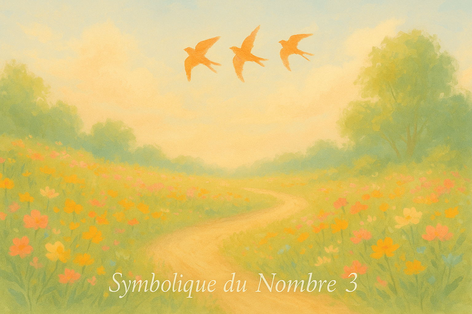 image de la symbolique du nombre 3 en nnumérologie