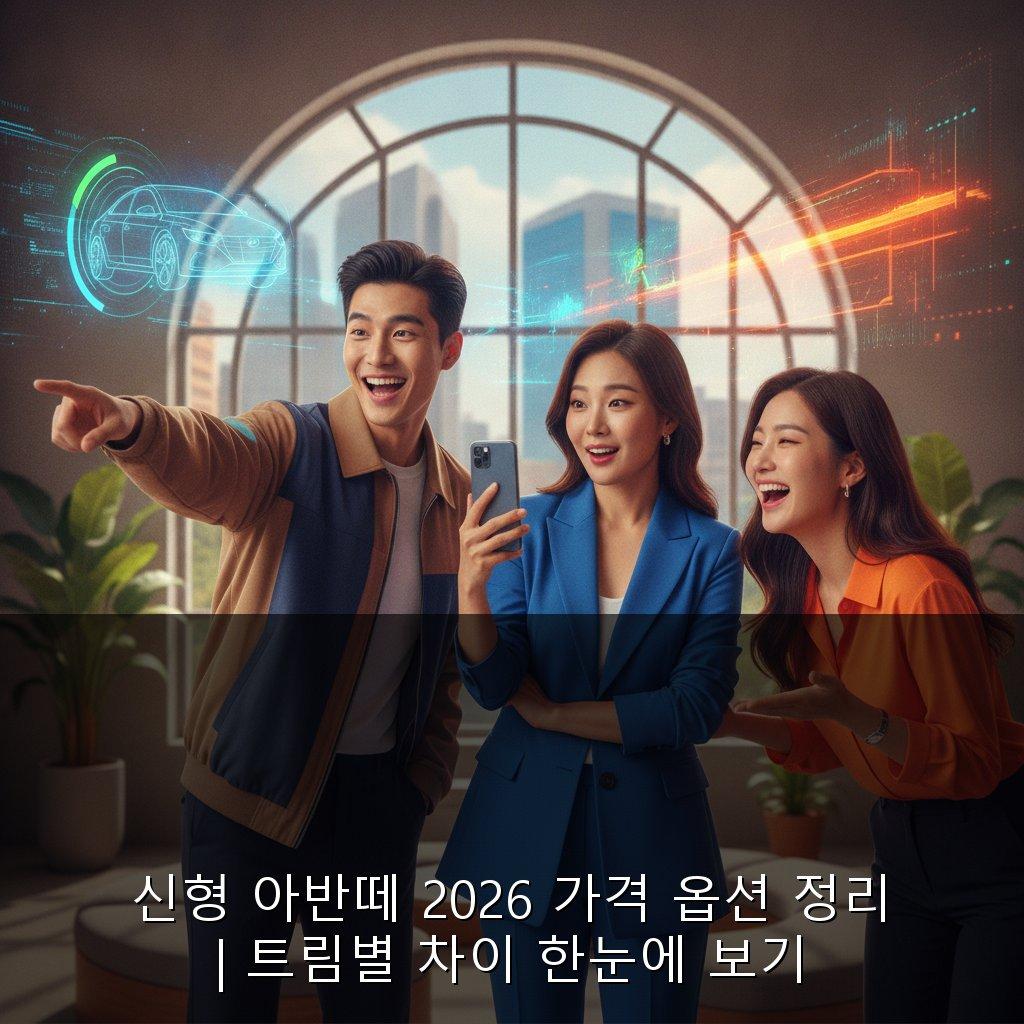 신형 아반떼 2026 가격 옵션 정리