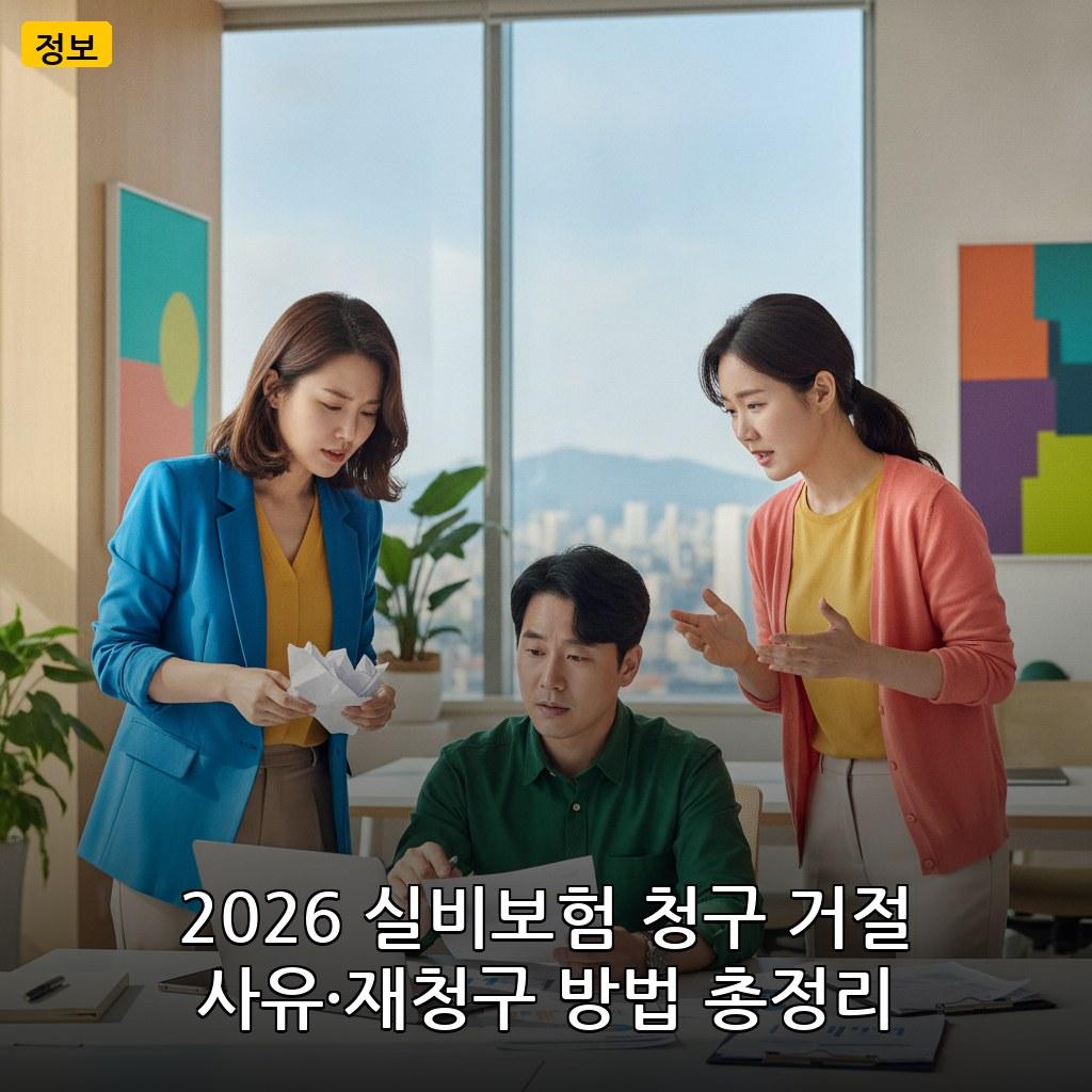 2026 직장인 실비보험 청구 거절 이유 및 대처법 관련 이미지