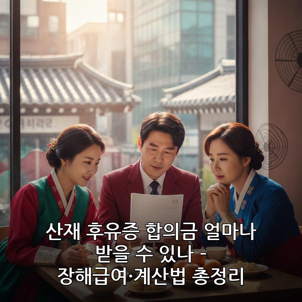 산재 후유증 합의금 얼마나 받을 수 있나 관련 이미지