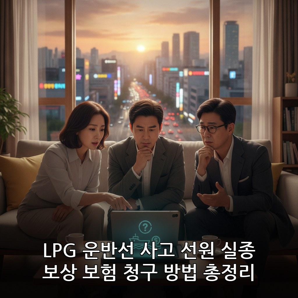 LPG 운반선 사고 선원 실종 보상 보험 청구 방법 관련 이미지