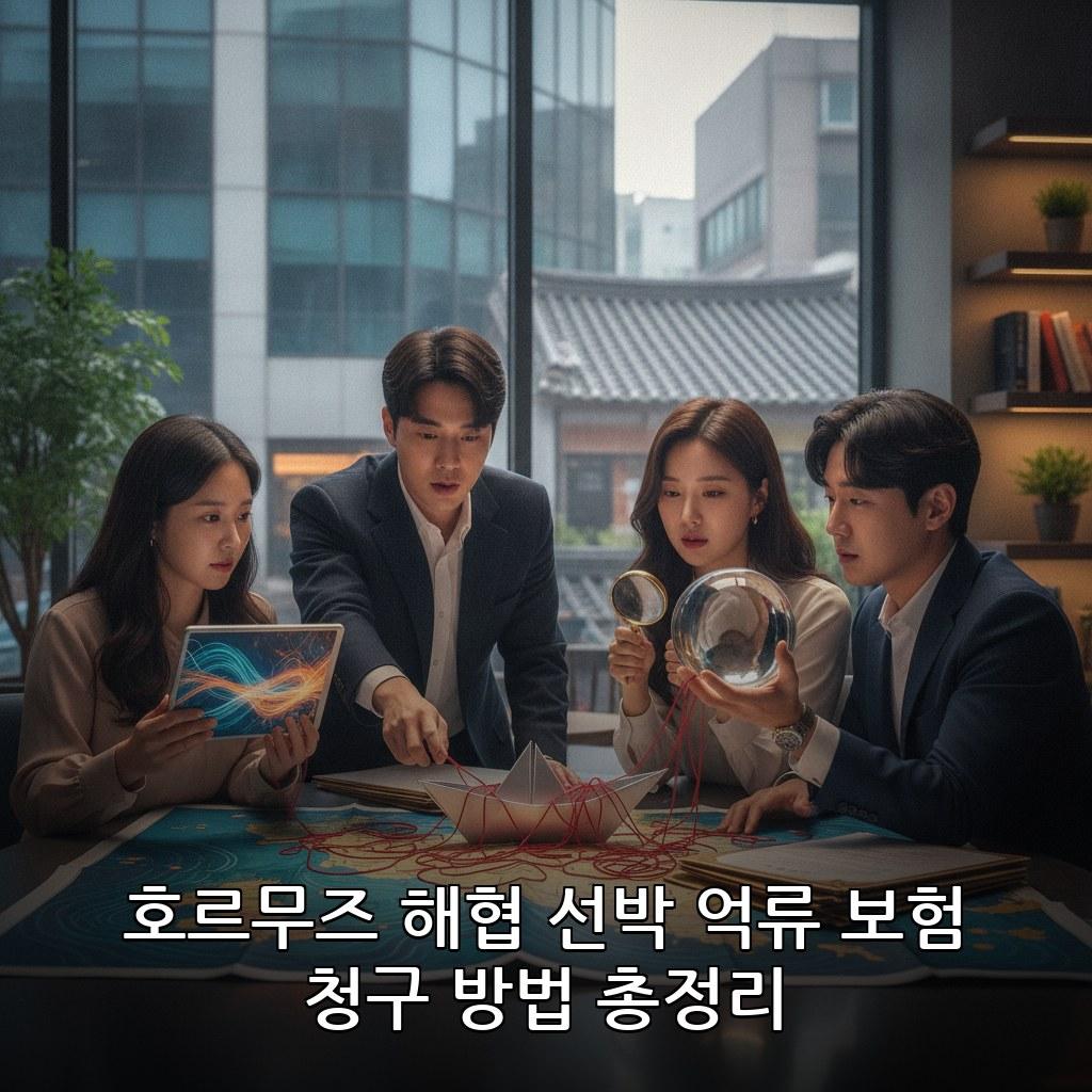 호르무즈 해협 한국 선박 억류 보험 처리 방법 관련 이미지