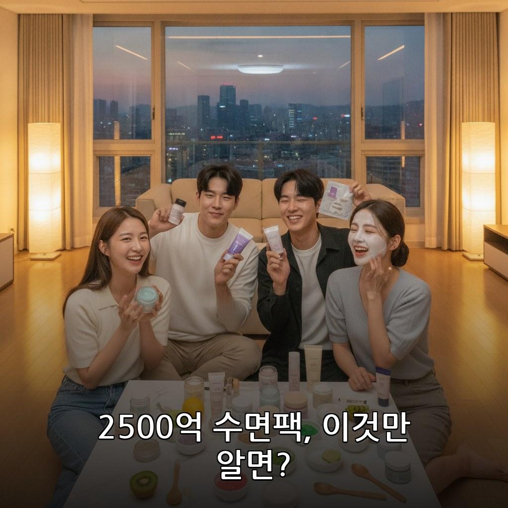 K뷰티 수면팩 매출 2500억 브랜드 성분 비교 추천 관련 이미지