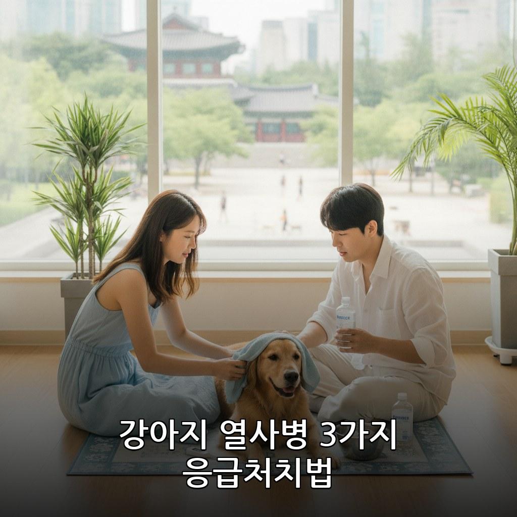 여름 강아지 열사병 증상 및 응급처치 방법 관련 이미지