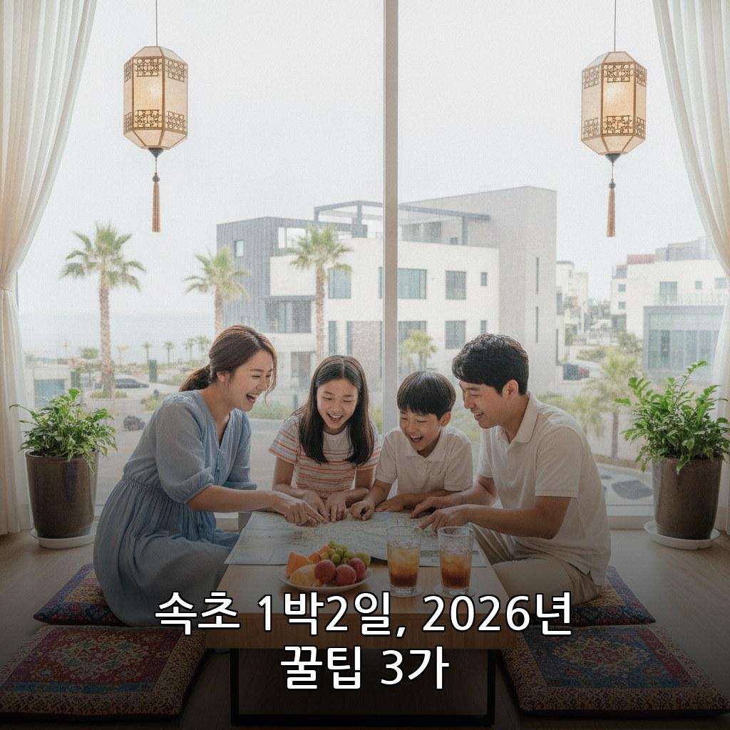 속초 여름 여행 숙소 예약 비용 2026 가족 여행 코스 추천 관련 이미지