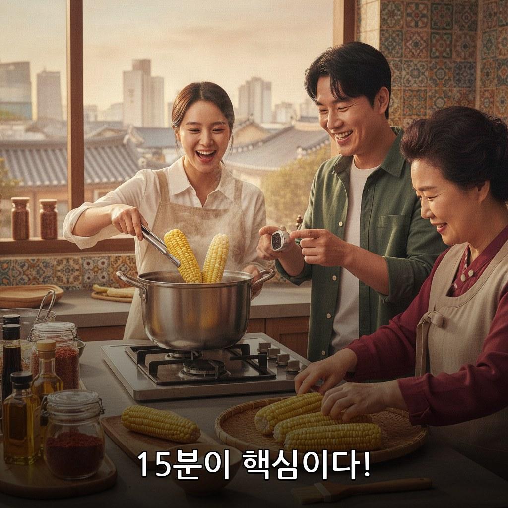 찰옥수수 삶는 시간 및 맛있게 삶는 방법 관련 이미지