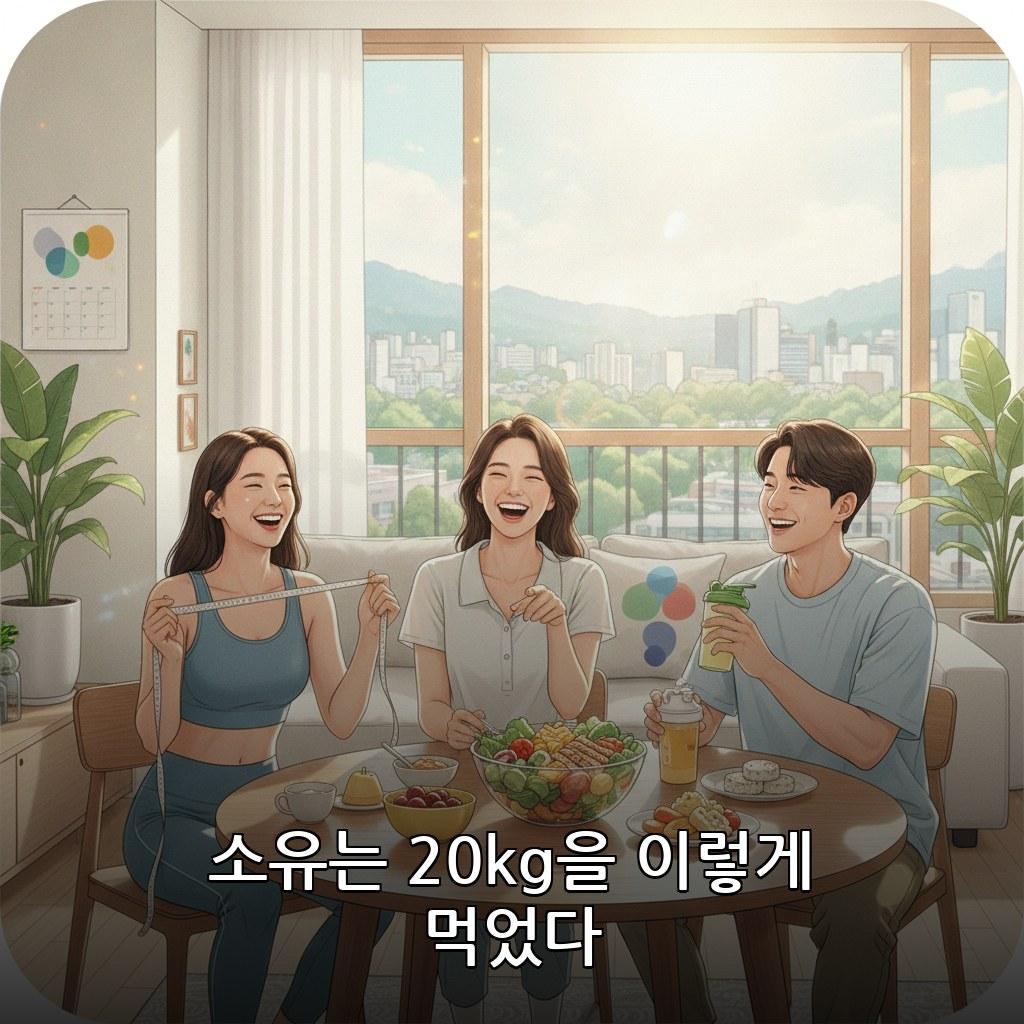 소유 다이어트 방법 20kg 감량 식단 따라하기 관련 이미지