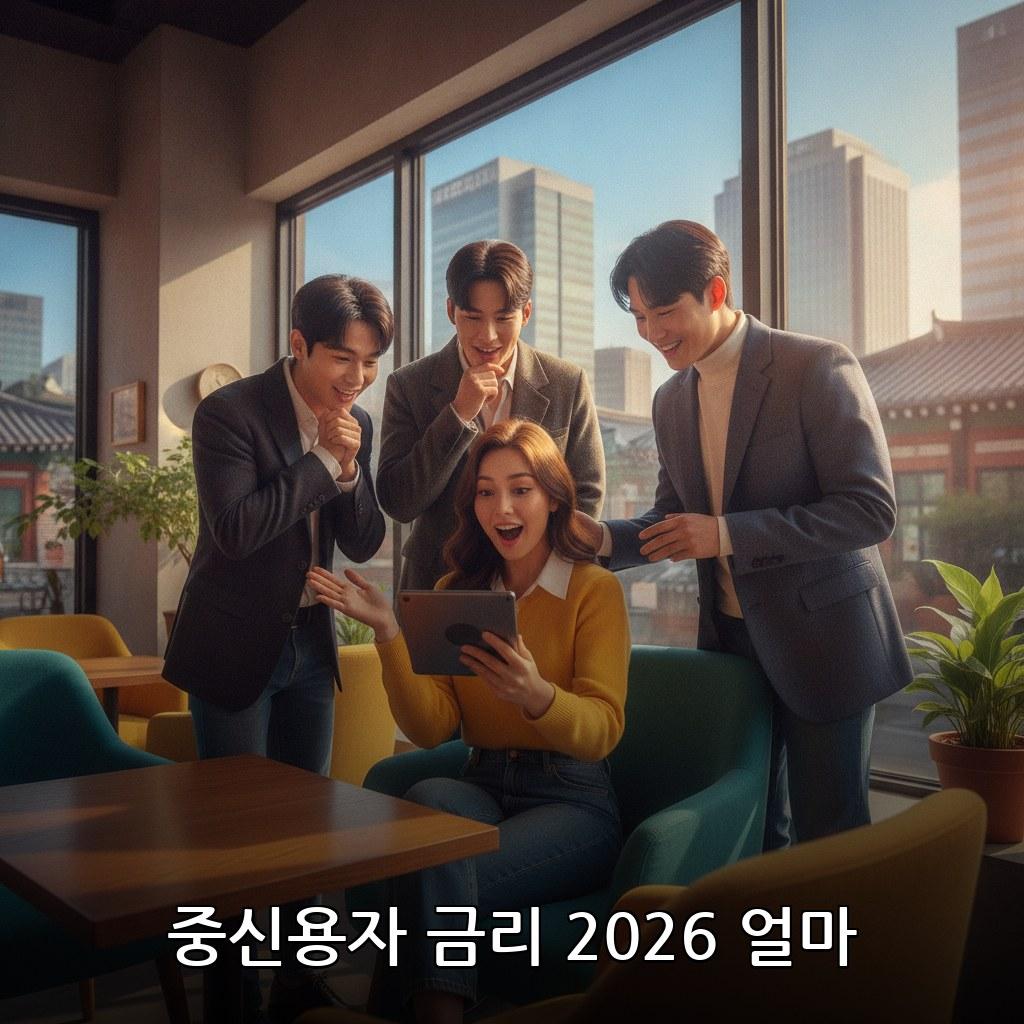 중신용자 대출 금리 비교 2026 관련 이미지