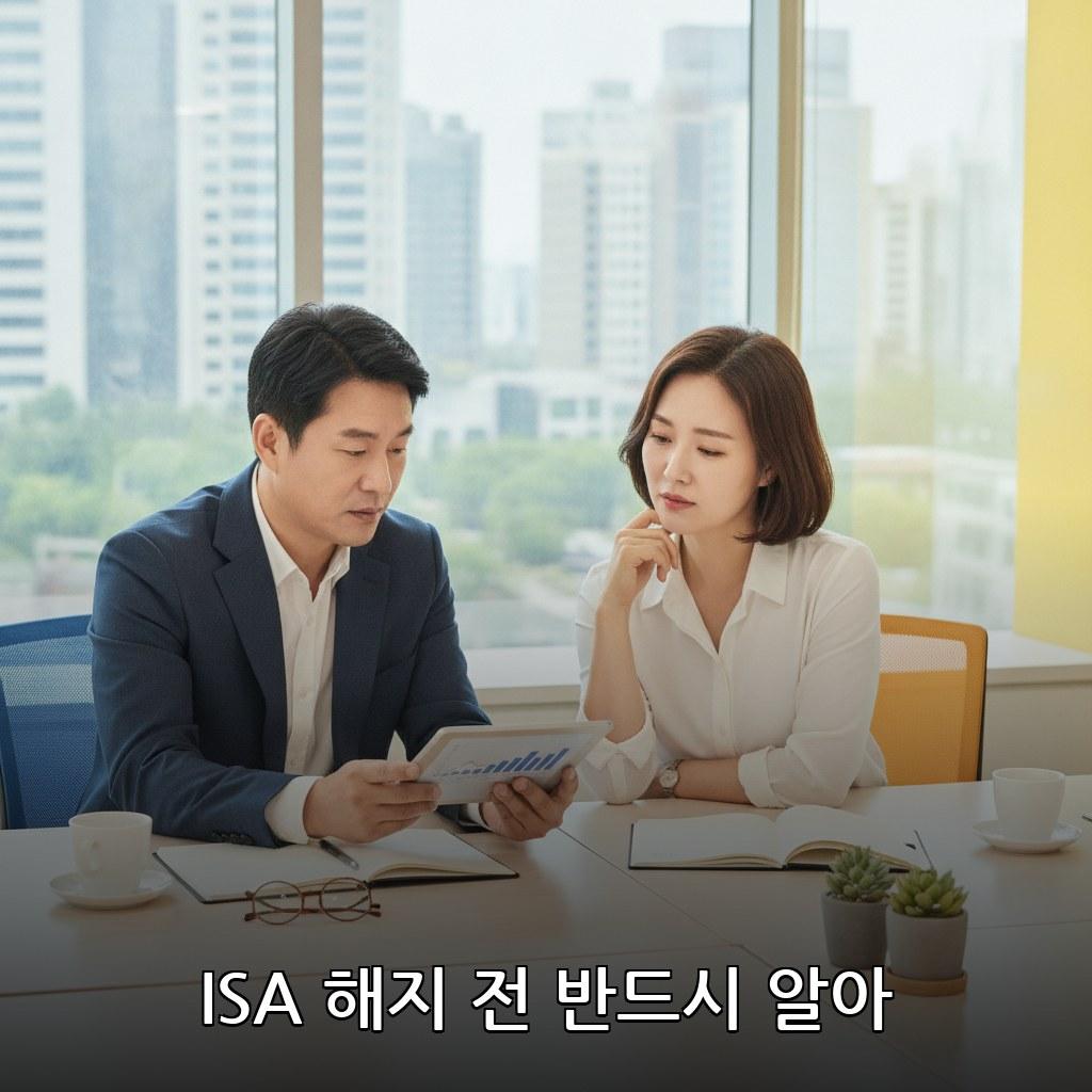 40대 직장인 ISA계좌 단점과 해지 방법 관련 이미지