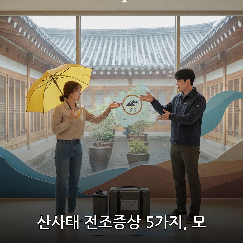 충남 호우경보 산사태 대피 방법 2026 관련 이미지