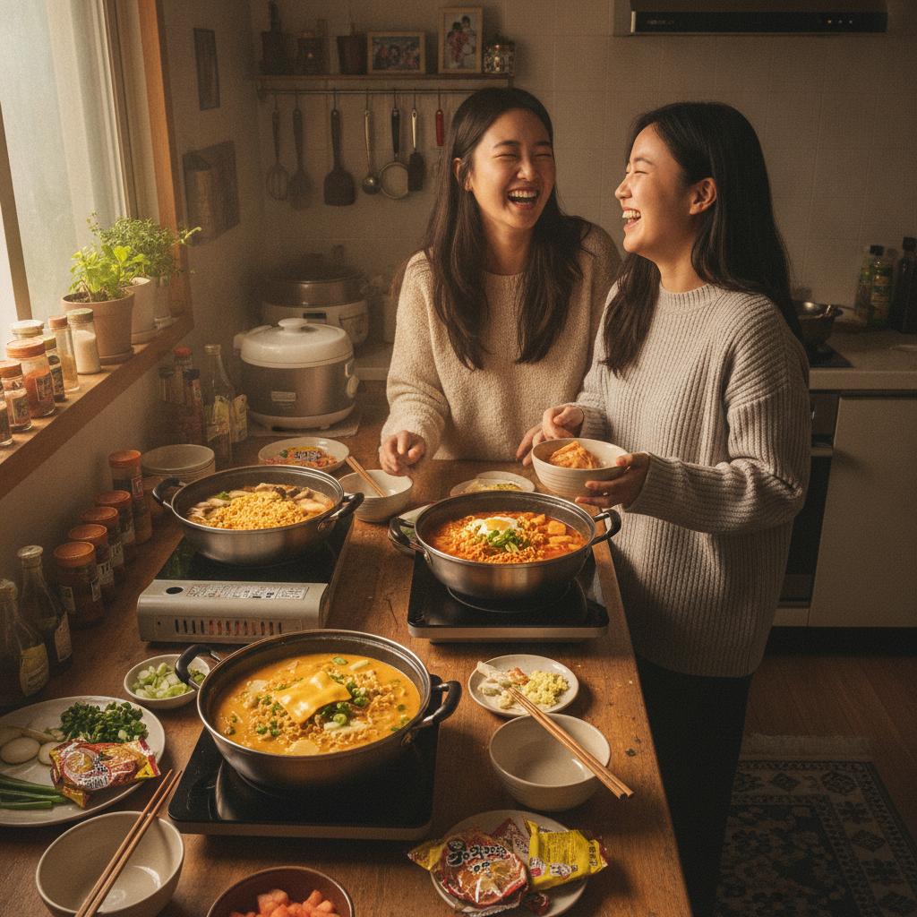 황치즈 라면 맛있게 끓이는 법 비교 참고 이미지