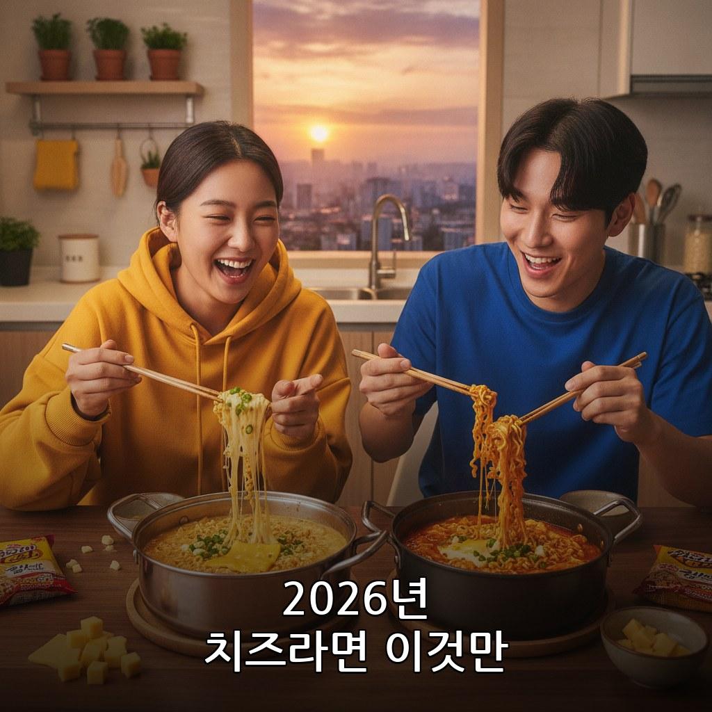 황치즈 라면 맛있게 끓이는 법 비교 관련 이미지