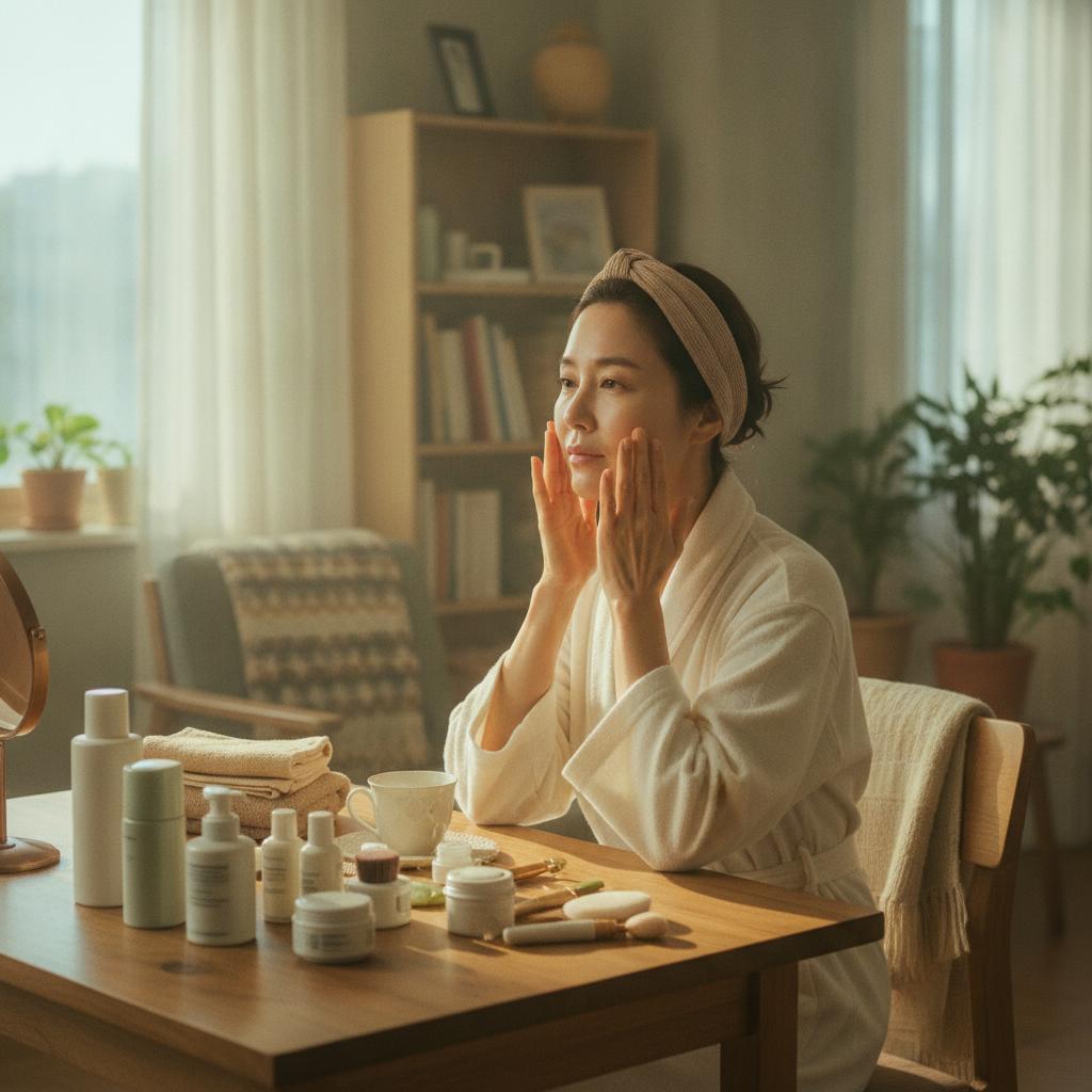 이민정 피부관리 루틴 방법 50대 피부 비결 참고 이미지