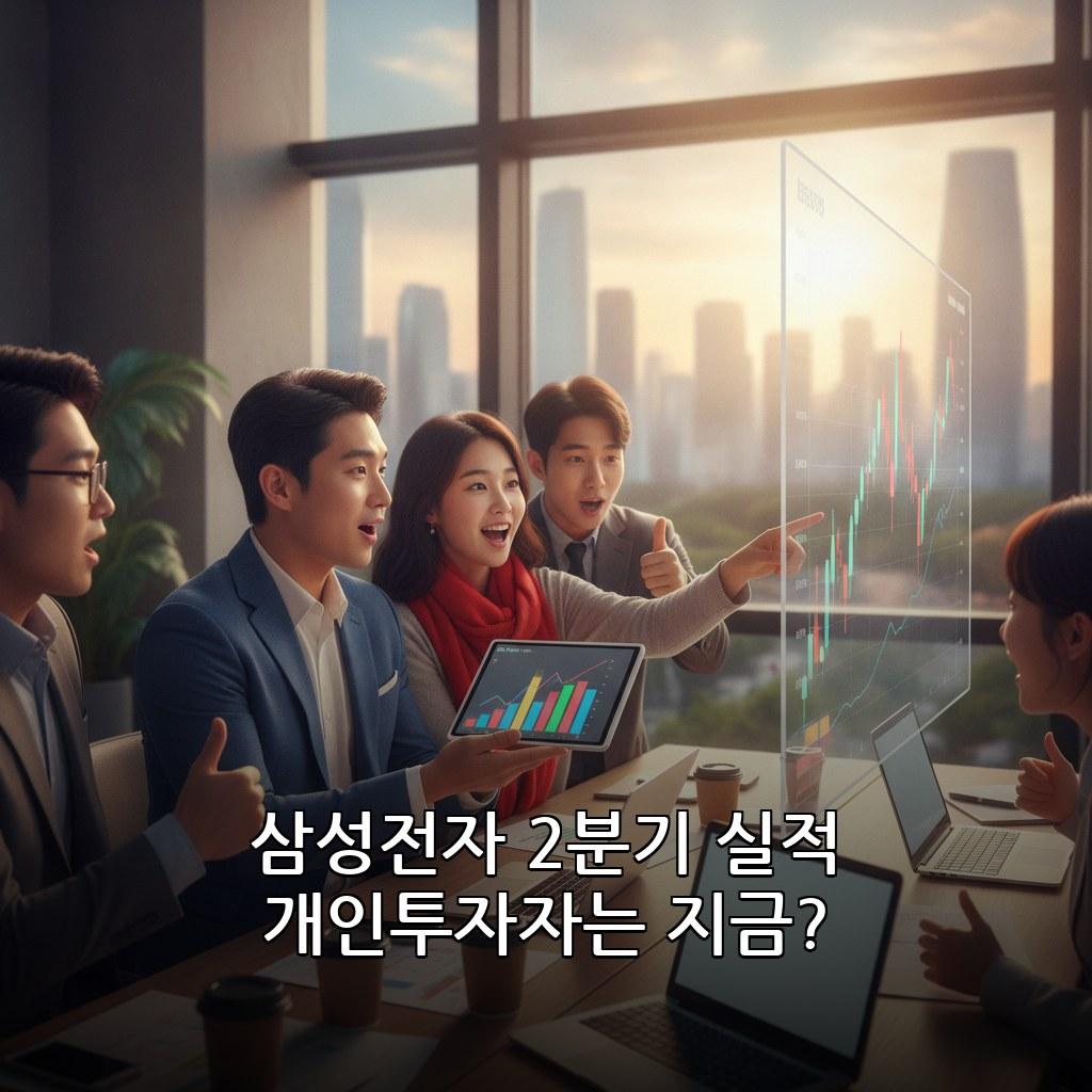 삼성전자 2분기 실적 발표 개인투자자 대응 전략 관련 이미지