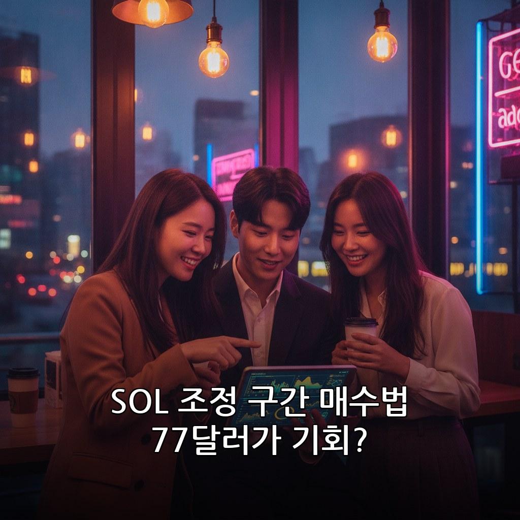 솔라나 단기 조정 구간 매수 타이밍 잡는 법 관련 이미지
