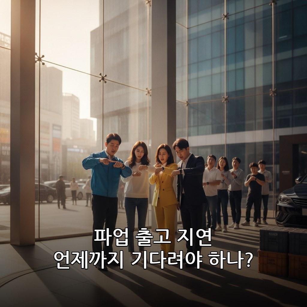 현대차 파업 기간 차량 출고 지연 얼마나 관련 이미지