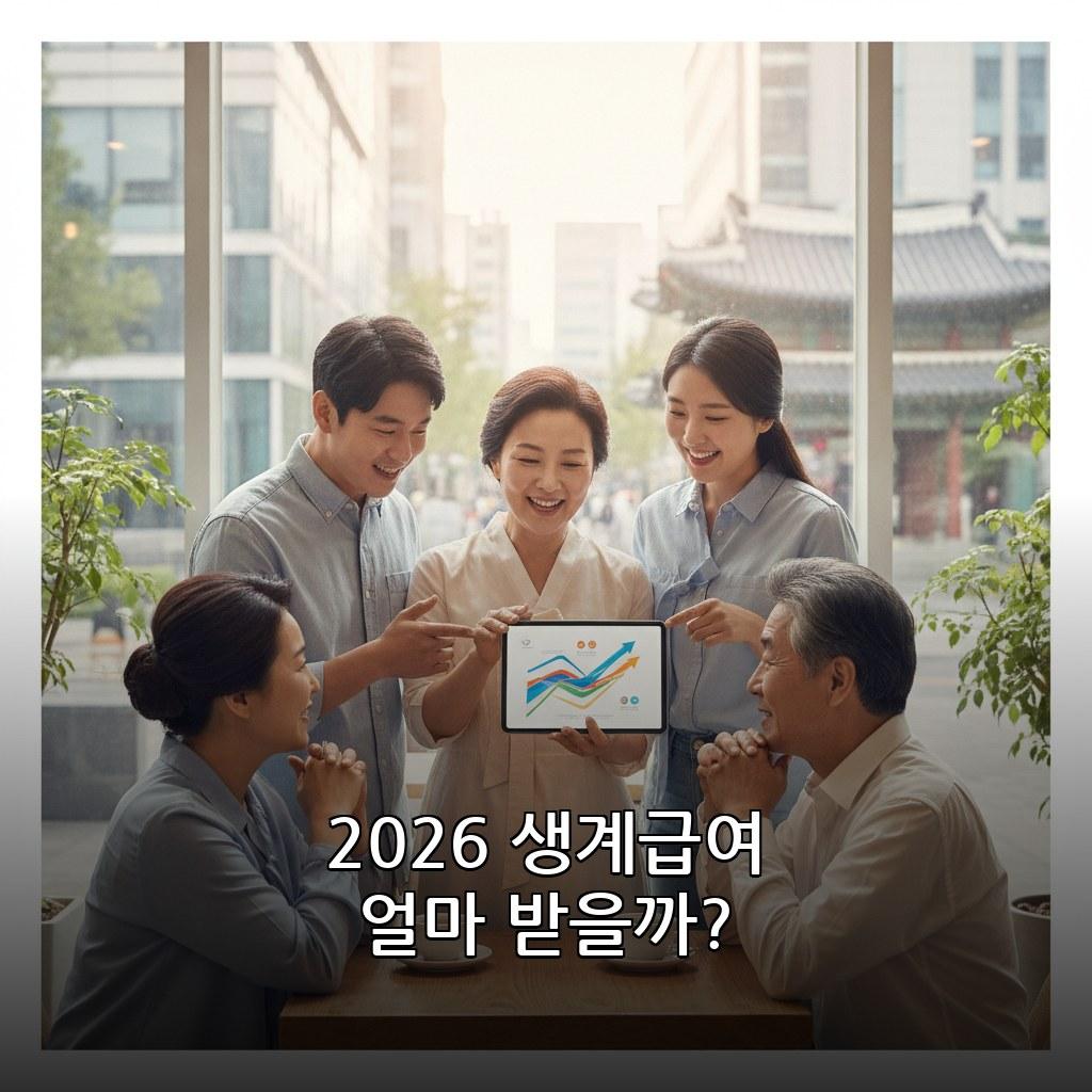 2026 기초생활수급자 생계급여 신청방법 및 지급액 관련 이미지