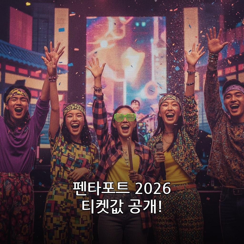 인천 펜타포트 락 페스티벌 2026 티켓 가격 교통 정보 관련 이미지