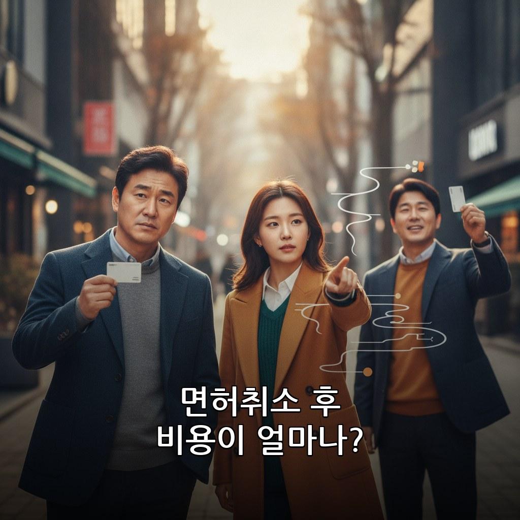 음주운전 면허취소 후 재취득 비용 및 절차 관련 이미지