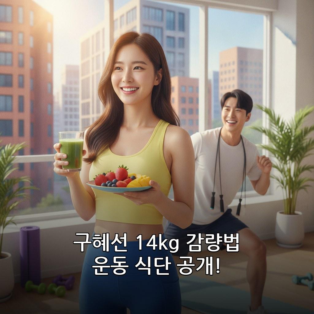 구혜선 14kg 감량 식단 운동 방법 공개 관련 이미지