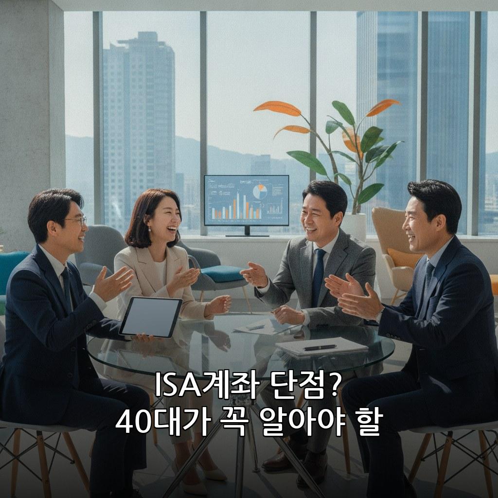 40대 직장인 ISA계좌 단점 및 해지 시 세금 정리 관련 이미지