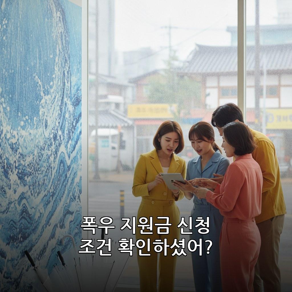 대구 폭우 피해 지원금 신청 방법 2026 관련 이미지