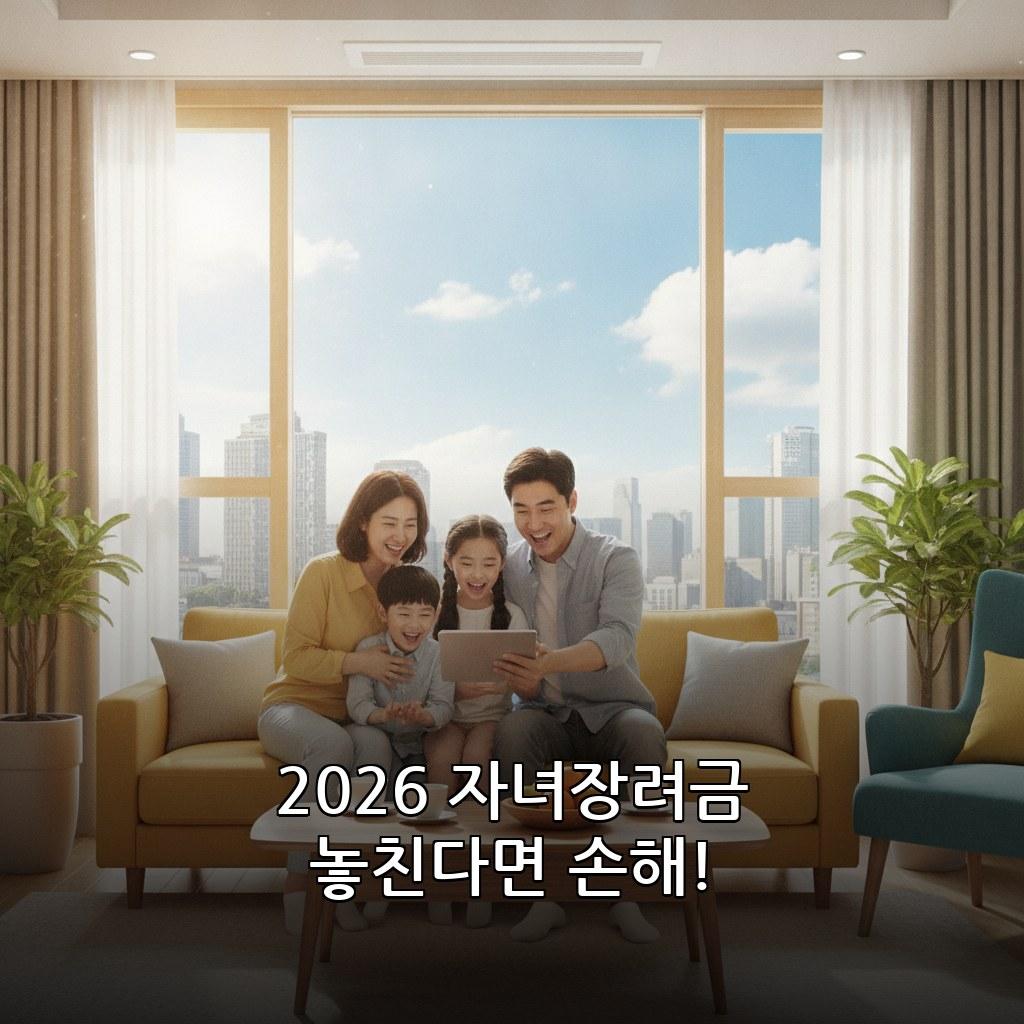 2026 자녀장려금 신청방법 및 지급액 관련 이미지