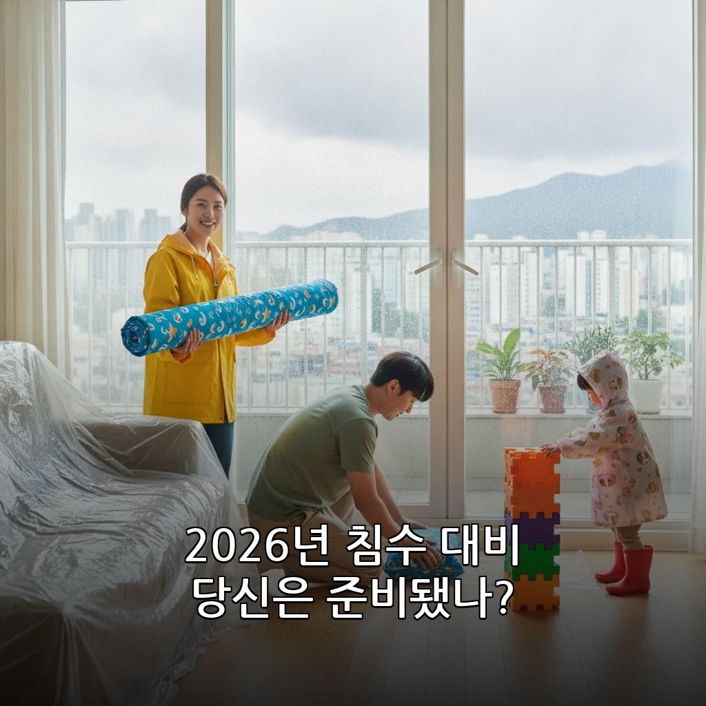 2026년 여름 집중호우 대비 가정용 침수 방지 방법 관련 이미지