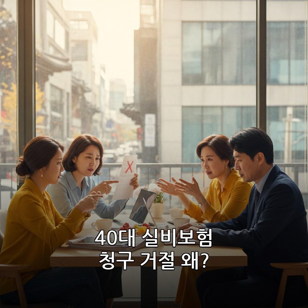 40대 실비보험 청구 거절 이유 및 재청구 방법 관련 이미지