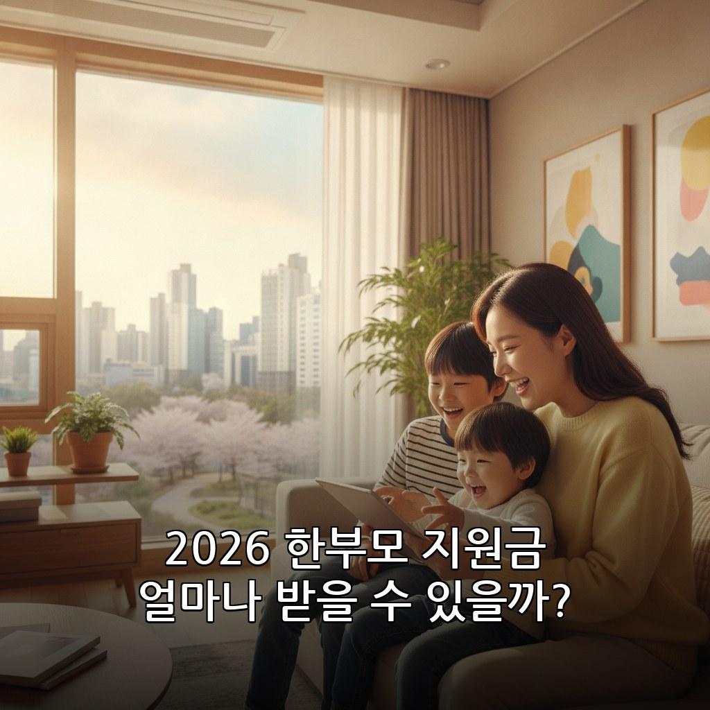 2026 한부모가족 복지급여 신청방법 및 지원금액 관련 이미지