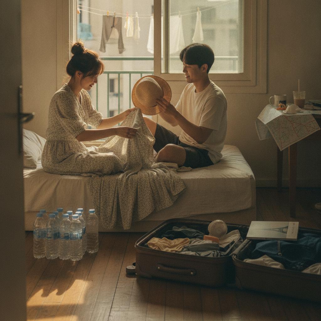 파리 폭염 대비 여행 준비물 및 숙소 선택 요령 참고 이미지