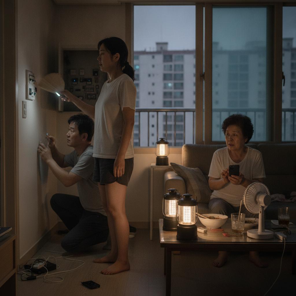 여름철 아파트 정전 대처방법 및 신고 절차 설명 사진