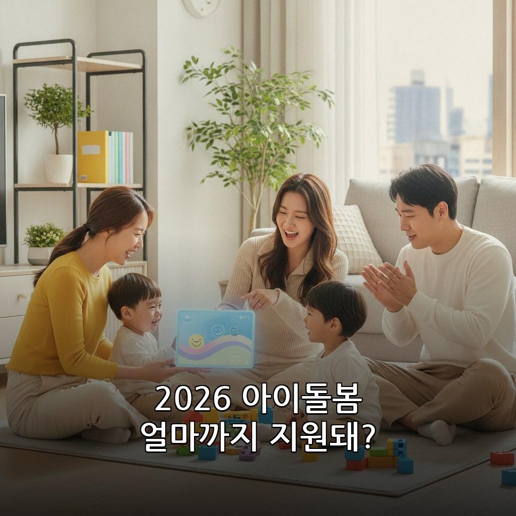 2026 아이돌봄서비스 신청방법 및 지원금액 관련 이미지