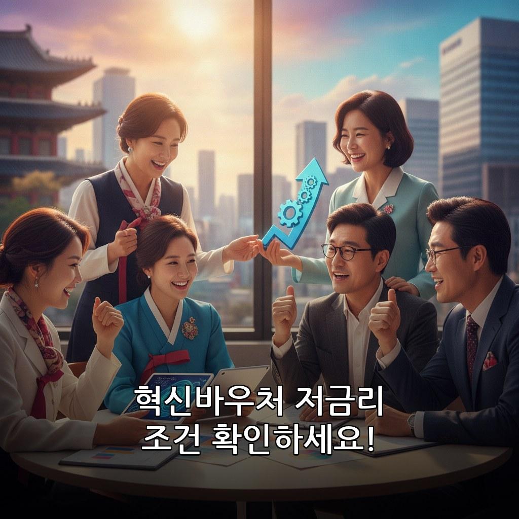 중소기업 혁신바우처 연계 저금리 대출 신청 방법 및 조건 관련 이미지