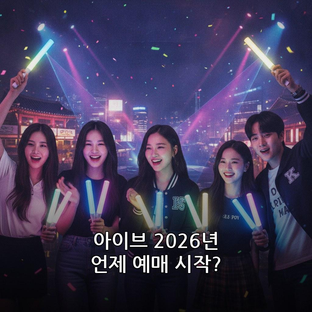 아이브 월드투어 한국 콘서트 일정 및 티켓 가격 2026 관련 이미지