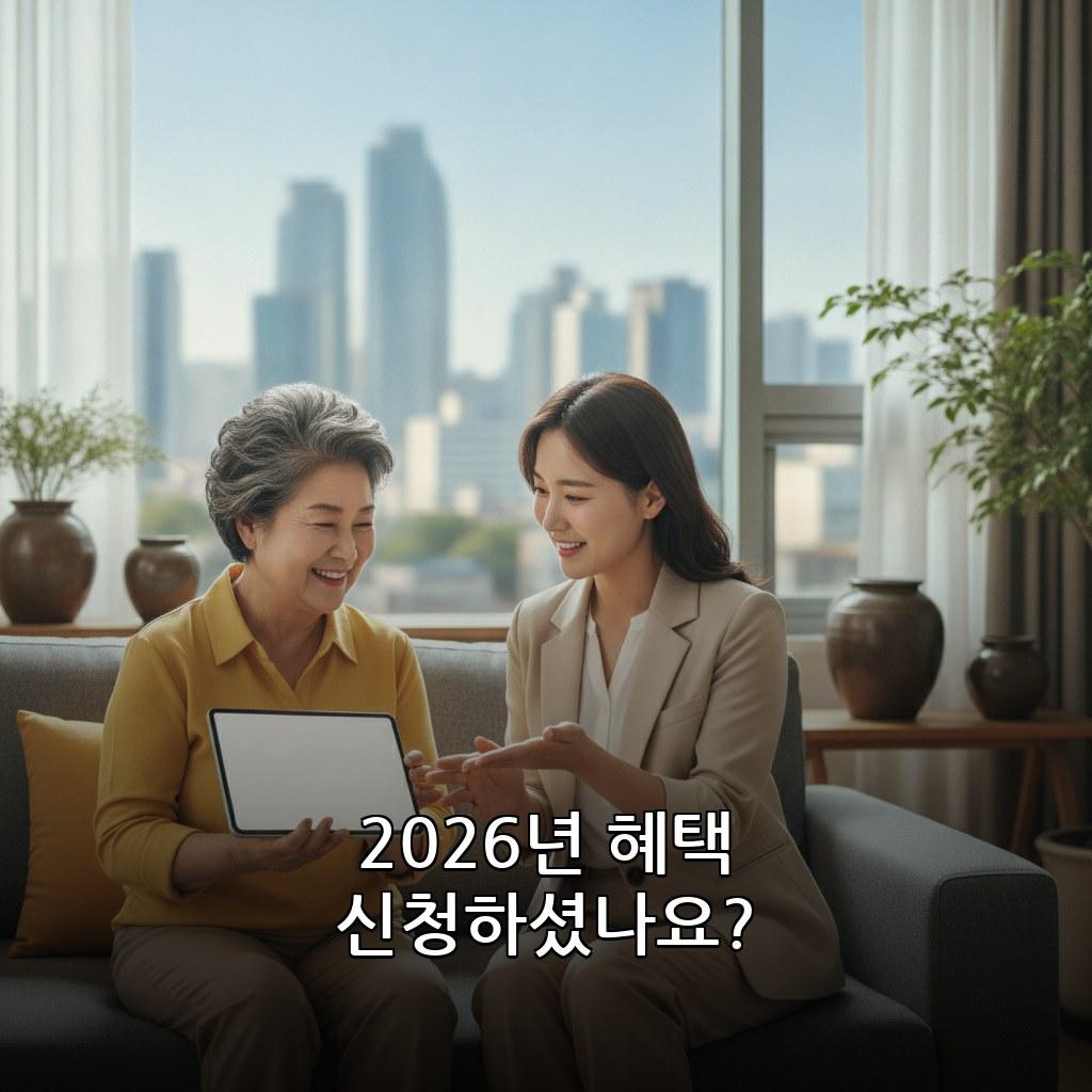 2026 노인맞춤돌봄서비스 신청방법 및 지원대상 자격조건 관련 이미지