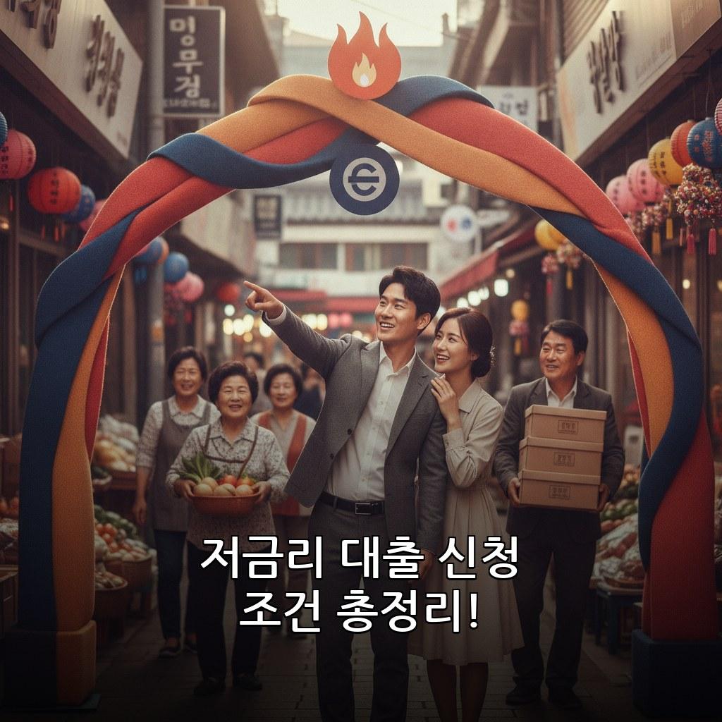 소상공인 전통시장 화재공제 연계 저금리 대출 신청 방법 및 조건 관련 이미지